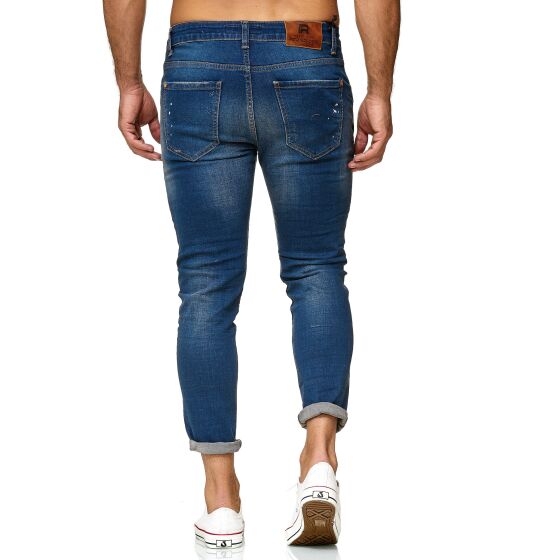 Red Bridge Herren Jeans Hose Slim-Fit Ripped Painted Destroyed Zombie