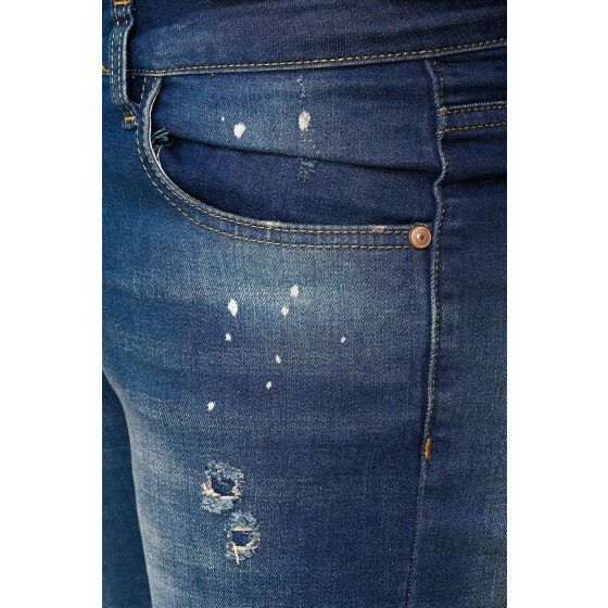Red Bridge Herren Jeans Hose Slim-Fit Ripped Painted Destroyed Zombie