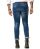 Red Bridge Mens Jeans Trousers Slim Fit Ripped Painted Destroyed Zombie Blue W32 L34