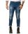 Red Bridge Mens Jeans Trousers Slim Fit Ripped Painted Destroyed Zombie Blue W38 L34