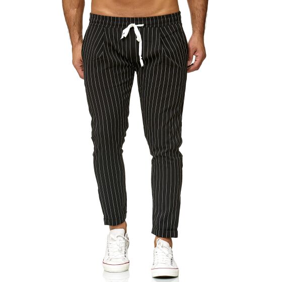 Red Bridge Herren Hose Striscia Jogg Pants Freizeithose Gestreift mit Gummibund
