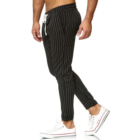 Red Bridge Herren Hose Striscia Jogg Pants Freizeithose Gestreift mit Gummibund
