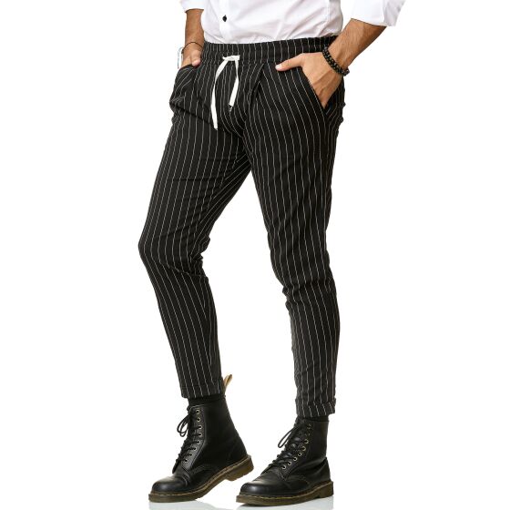 Red Bridge Herren Hose Striscia Jogg Pants Freizeithose Gestreift mit Gummibund