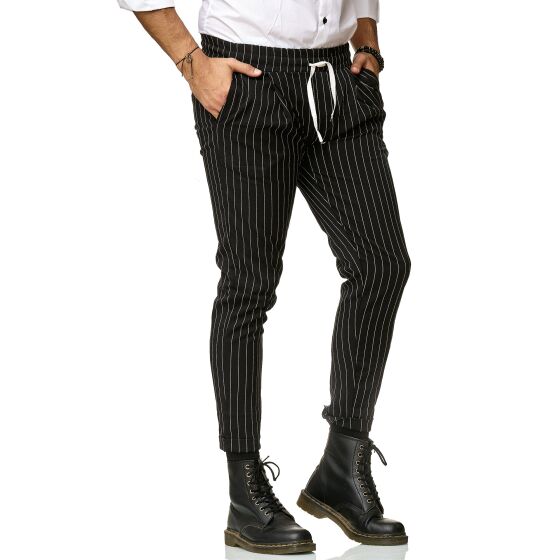 Red Bridge Herren Hose Striscia Jogg Pants Freizeithose Gestreift mit Gummibund