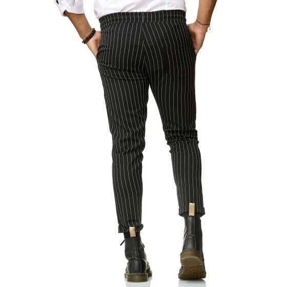 Red Bridge Herren Hose Striscia Jogg Pants Freizeithose Gestreift mit Gummibund