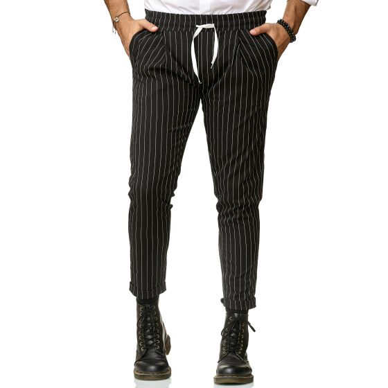Red Bridge Mens Pants Striscia Jogg Pants Striped leisure pants with elastic waistband