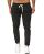 Red Bridge Mens trousers Striscia Jogg Pants leisure trousers striped with elastic waistband black XL