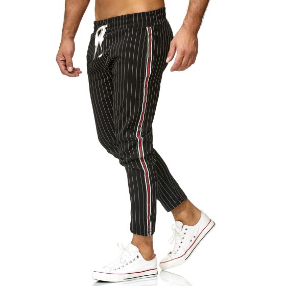 Red Bridge Mens Pants Luxury Line Jogg Pants Striped leisure pants with elastic waistband