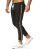 Red Bridge Mens trousers Luxury Line Jogg Pants striped leisure trousers with elastic waistband black XL