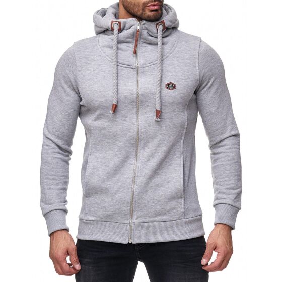 Red Bridge Herren Sweatshirt Sweatjacke Basic Sweat Kapuzenpullover Reißverschluss