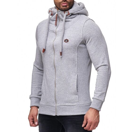 Red Bridge Herren Sweatshirt Sweatjacke Basic Sweat Kapuzenpullover Reißverschluss