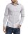 Red Bridge Mens Basic Design Slim Fit Long Sleeve Shirt Gray M