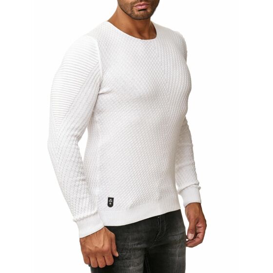 Red Bridge Mens V-Line Knit Jumper