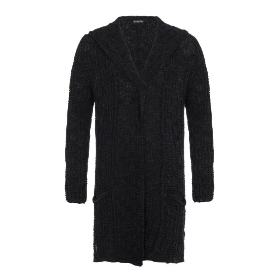 Red Bridge Mens Cardigan Transition Jacket Cardigan Asymmetric Long Cut Hood