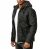 Red Bridge Mens Faux Leather Jacket Faux Leather Biker Jacket with Sweat Hood Two in One