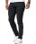 Red Bridge Mens Jeans Trousers Slim-Fit Drainpipe Jeans Denim Colored Black W36 L32