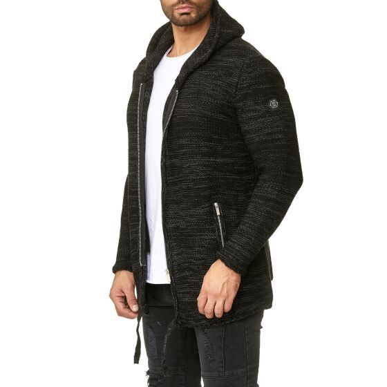 Red Bridge Mens Rough Hooded Cardigan Cardigan