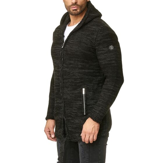 Red Bridge Mens Rough Hooded Cardigan Cardigan