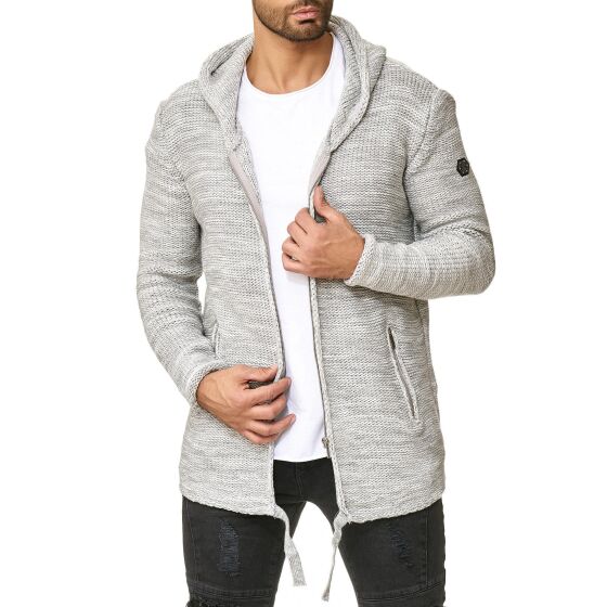 Red Bridge Mens Rough Hooded Cardigan Cardigan