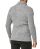 Red Bridge Mens Cardigan with Stand-up Collar Basic Luxury Gray M