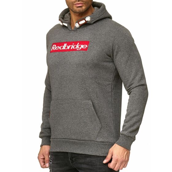 Red Bridge Herren Big Box Logo Redbridge Kapuzenpullover Hoodie Sweatshirt mit Kapuze