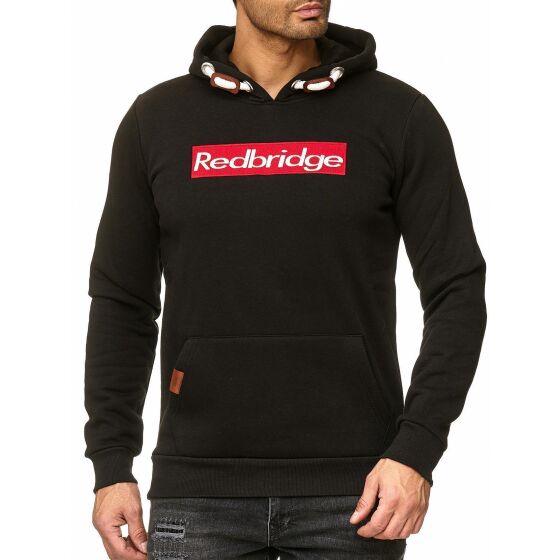 Red Bridge Herren Big Box Logo Redbridge Kapuzenpullover Hoodie Sweatshirt mit Kapuze