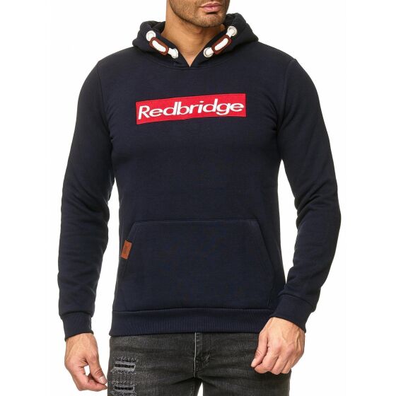 Red Bridge Herren Big Box Logo Redbridge Kapuzenpullover Hoodie Sweatshirt mit Kapuze