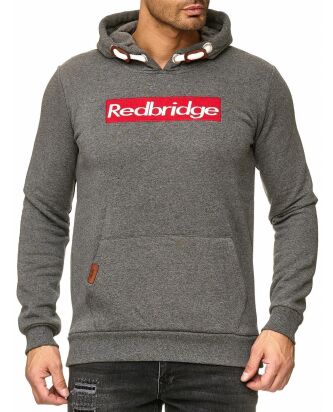 Red Bridge Mens Big Box Logo Redbridge Hoodie Hooded...