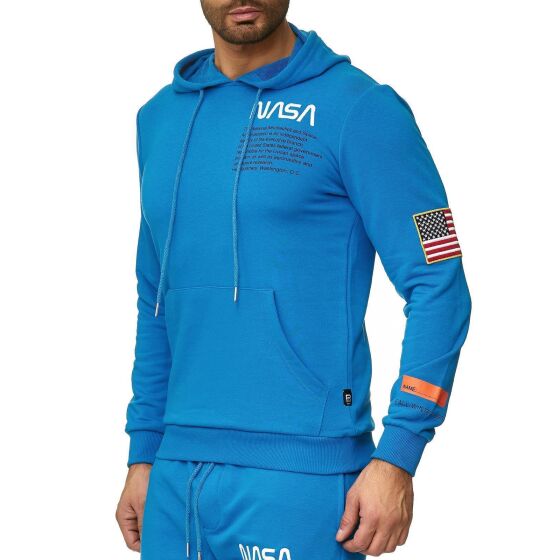 Red Bridge Mens Hooded Pullover Hoodie Sweatshirt NASA