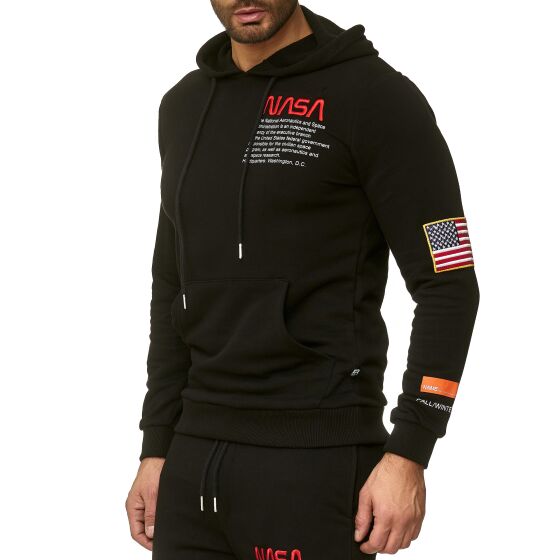 Red Bridge Mens Hooded Pullover Hoodie Sweatshirt NASA