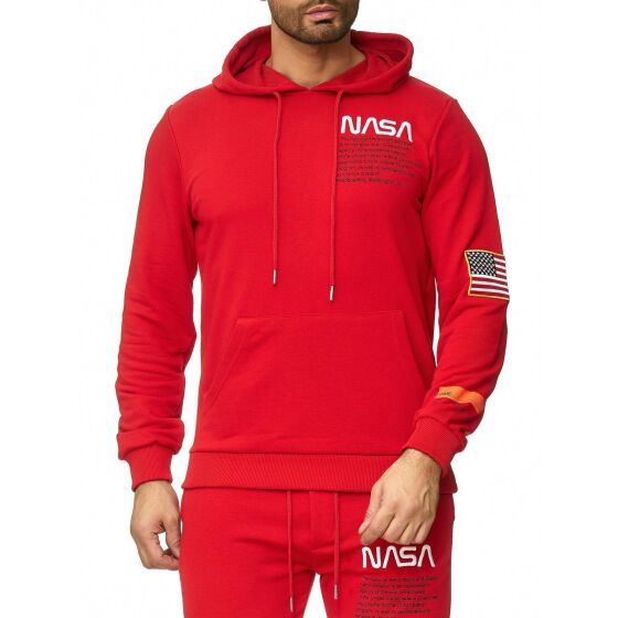 Red Bridge Mens Hooded Pullover Hoodie Sweatshirt NASA