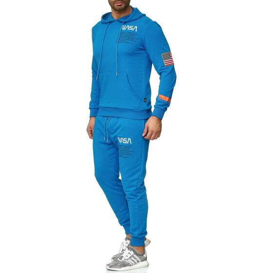 Red Bridge Herren Jogginganzug Hoodie und Jogginghose Set Jogger NASA