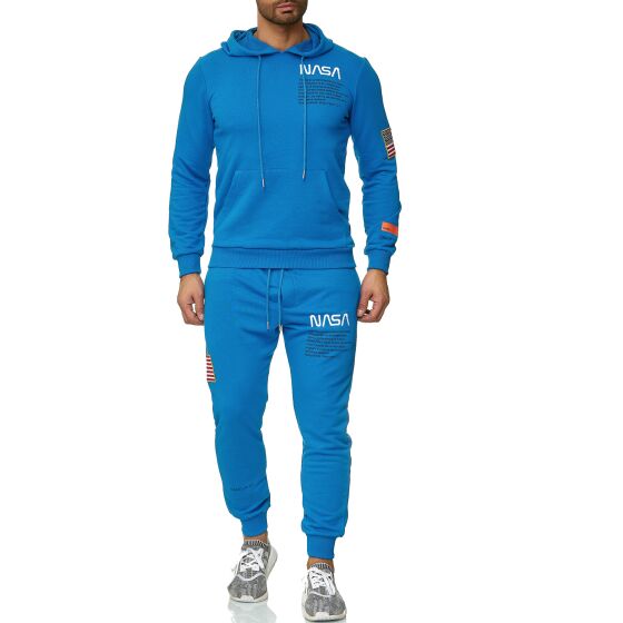 Red Bridge Herren Jogginganzug Hoodie und Jogginghose Set Jogger NASA