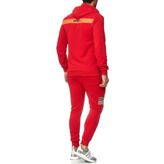 Red Bridge Mens Tracksuit Hoodie and Sweatpants Set Jogger NASA
