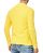 Red Bridge Mens Slim-Fit Longsleeve Polo Shirt Long Sleeve Shirt Collar Logo Print Cotton Yellow 5XL