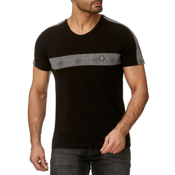 Red Bridge Mens Slim Fit Luxury Ribbon T-Shirt