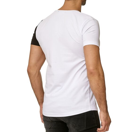 Red Bridge Mens Slim Fit Sheer Half T-Shirt