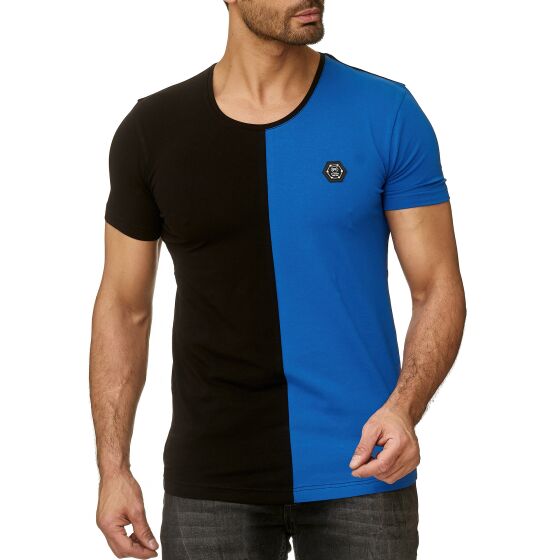 Red Bridge Mens Slim Fit Sheer Half T-Shirt