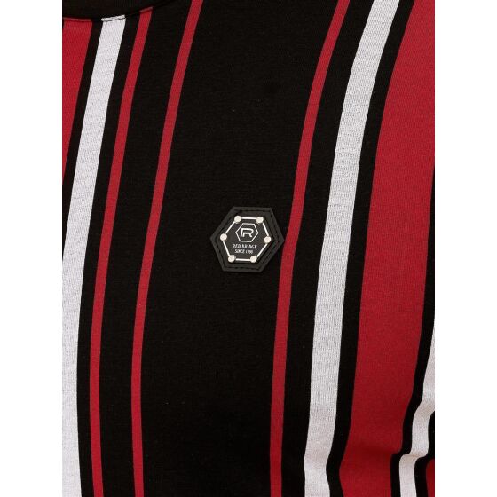 Red Bridge Herren T-Shirt Sheer Stripes Slim-Fit Logo Patch