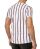 Red Bridge Mens T-Shirt Filled Stripes Regular-Fit Logo Patch