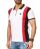 Red Bridge Herren Poloshirt T-Shirt Striped Down mit Reißverschluss