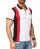 Red Bridge Herren Poloshirt T-Shirt Striped Down mit Reißverschluss