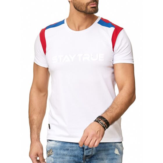 Red Bridge Herren T-Shirt Stay True Print Striped