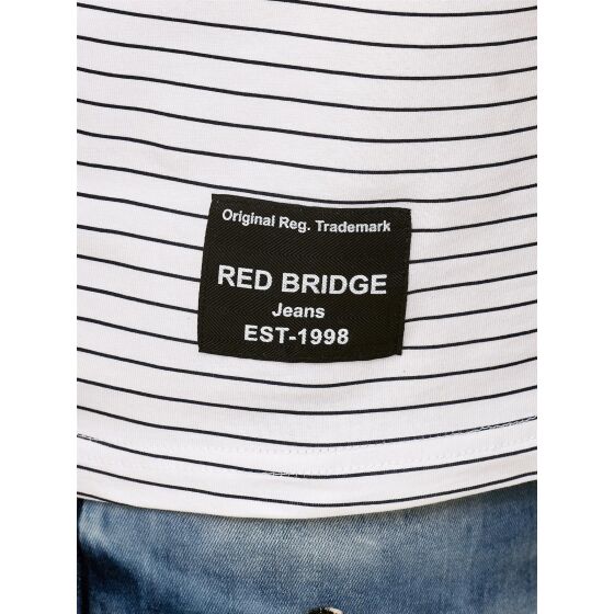 Red Bridge Mens Born to be Famous Racing Stripes T-Shirt