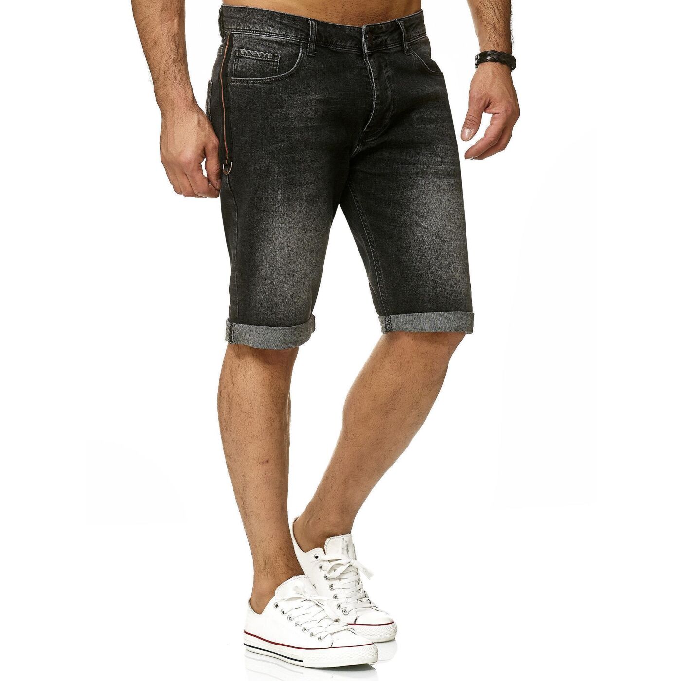 Red Bridge Kurze € Capri Stripe Side Jeans 39,90 Denim Shorts Hose M48, Herren