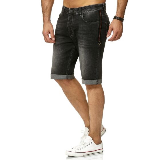 Red Bridge Mens Jeans Shorts Short Denim Capri Side Stripe