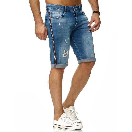 Red Bridge Mens Jeans Shorts Shorts Denim Capri Luxury Striped