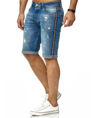 Red Bridge Herren Jeans Shorts Kurze Hose Denim Capri...