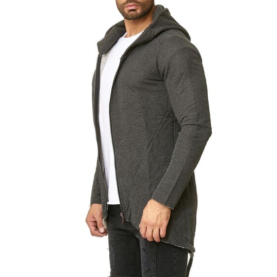 Red Bridge Mens sweatshirt oversized pullover hoodie dark gray