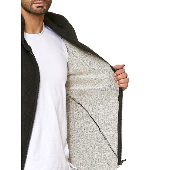 Red Bridge Herren Sweatshirt Oversized Pullover Kapuzenpullover Hoodie schwarz